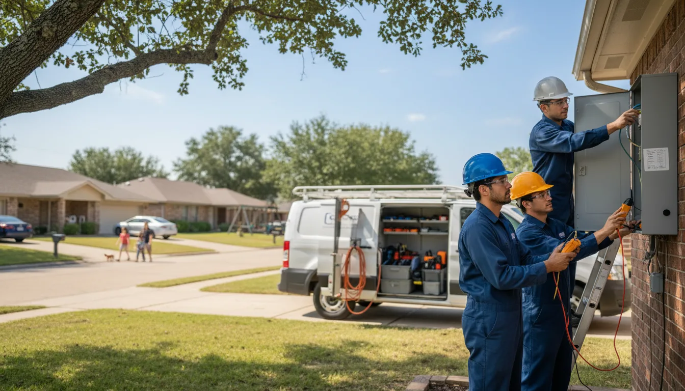 Certified electrician providing emergency electrical services in Waukau, WI